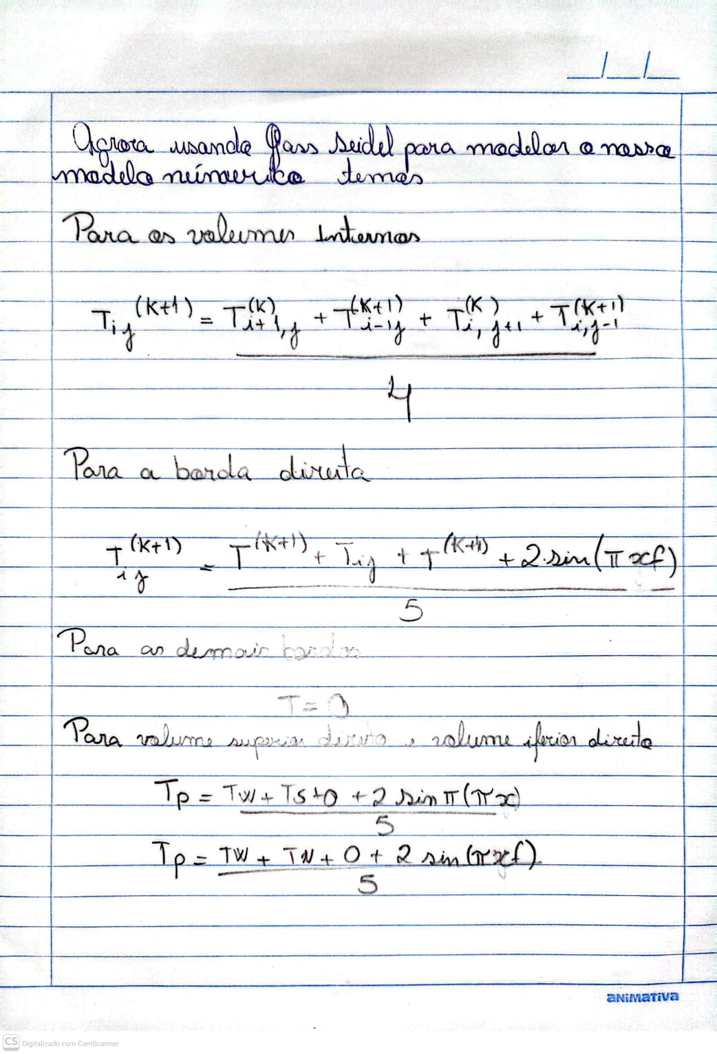 Resumo Gauss Seidel