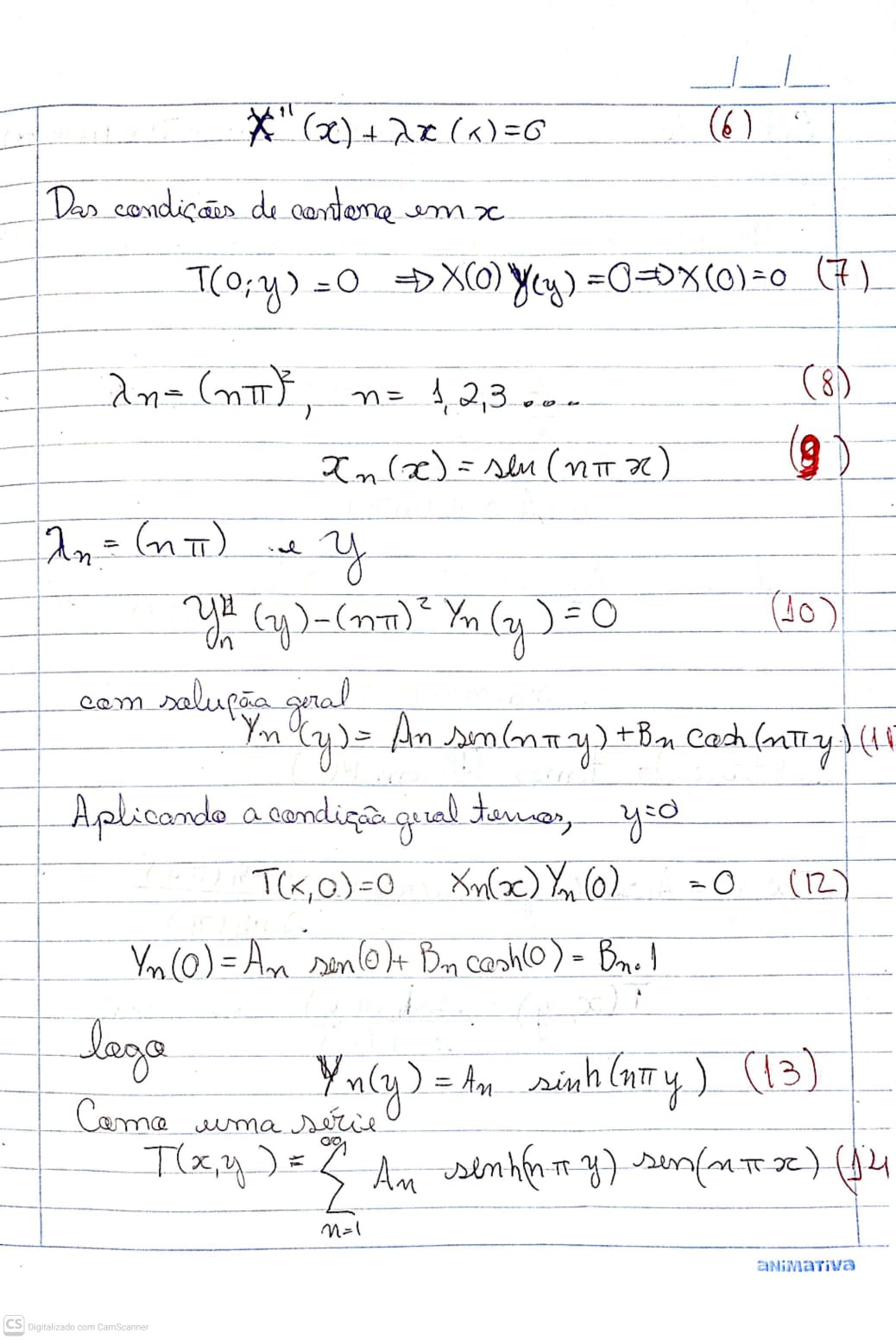 Solução Analítica - Autovalores